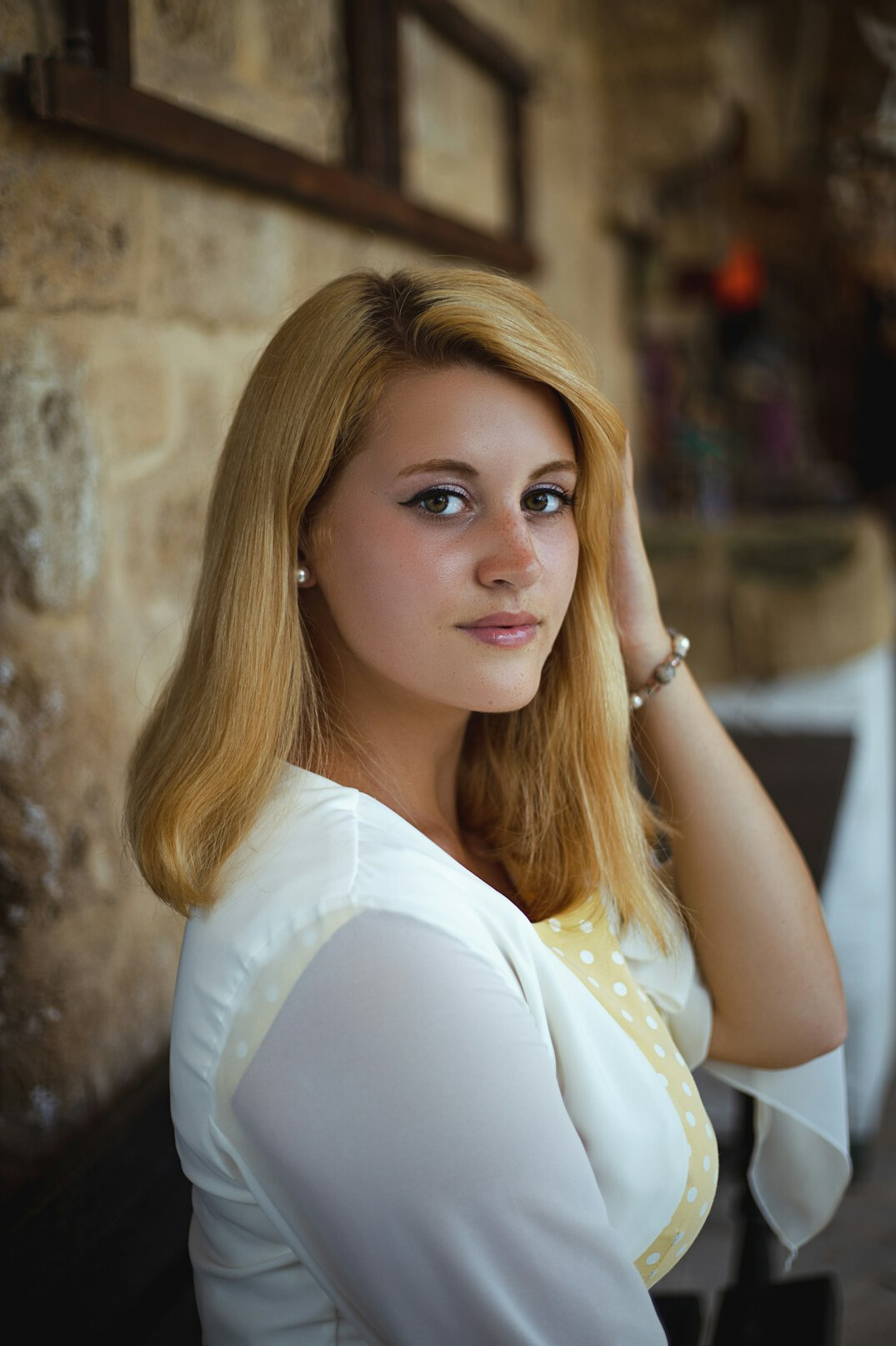 Portrait of a professional woman with blonde hair